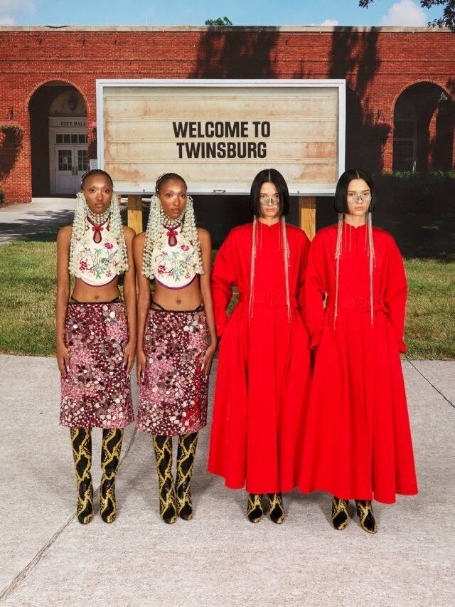 At milan fashion week, gucci represented 68 pair of twins.