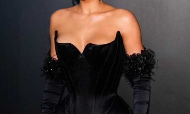 Kylie Jenner looks amazing at Thierry Mugler’s archive exhibition opening.