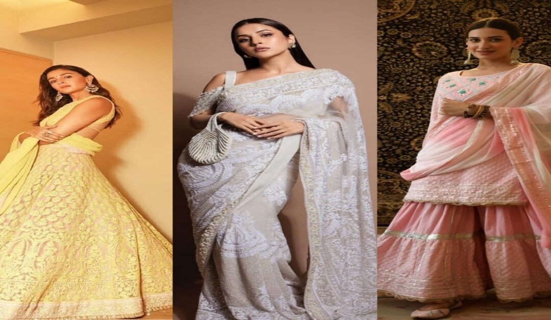 पार्टी के लिए परफेक्ट हैं ये चिकनकारी एंब्रॉयडरी वाले लेटेस्ट ट्रेंडी ड्रेस