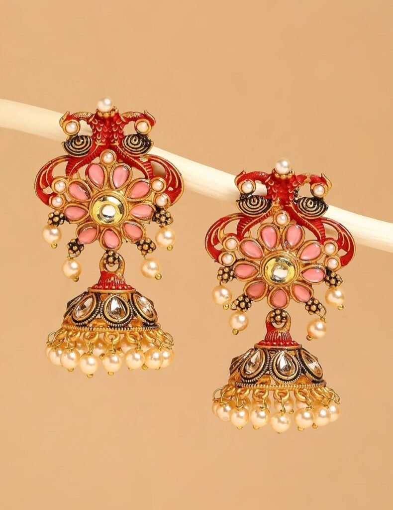 meenakari jhumka