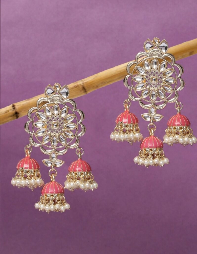 meenakari jhumka