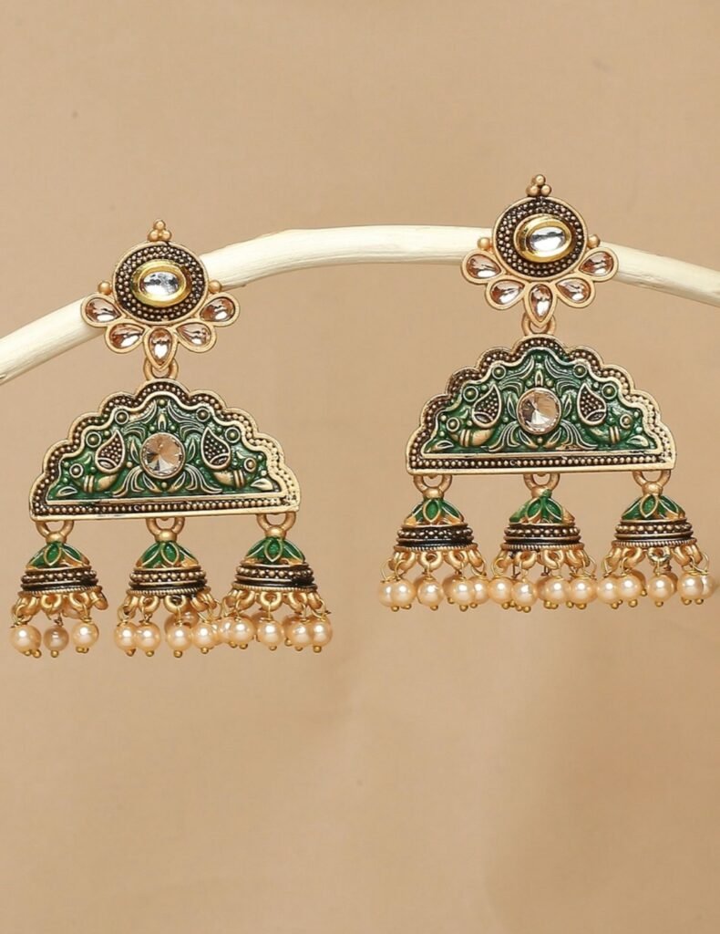 meenakari jhumka