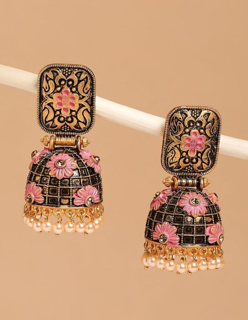 meenakari jhumka