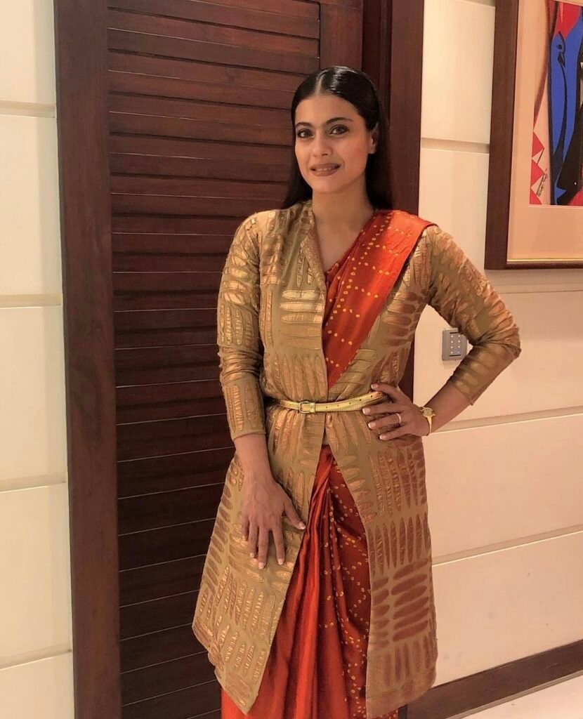 Saree with jacket and belt