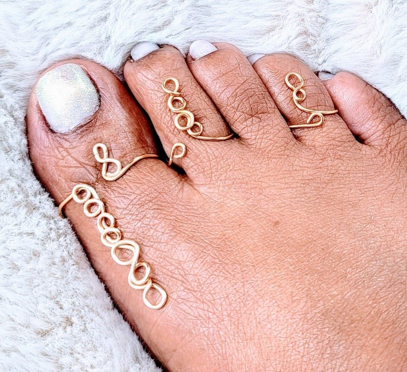 spirle design toe ring