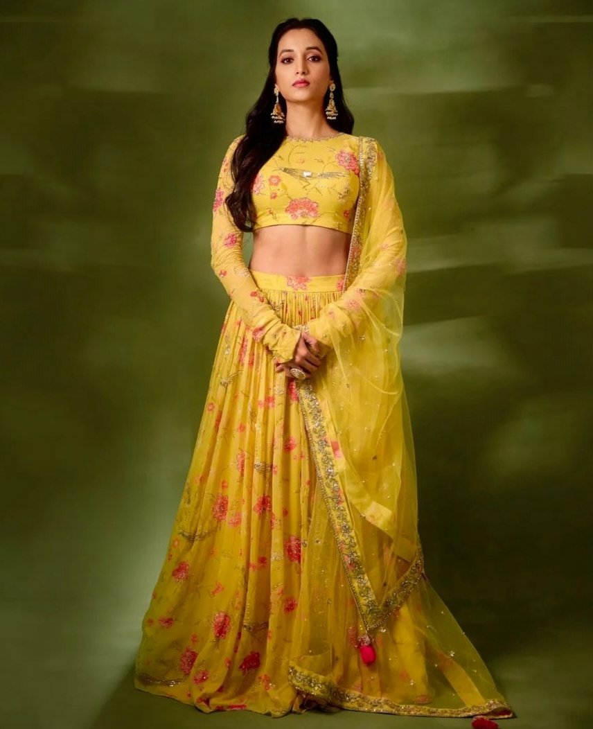 Shreenidhi shetty in paulami and Harsh outfit