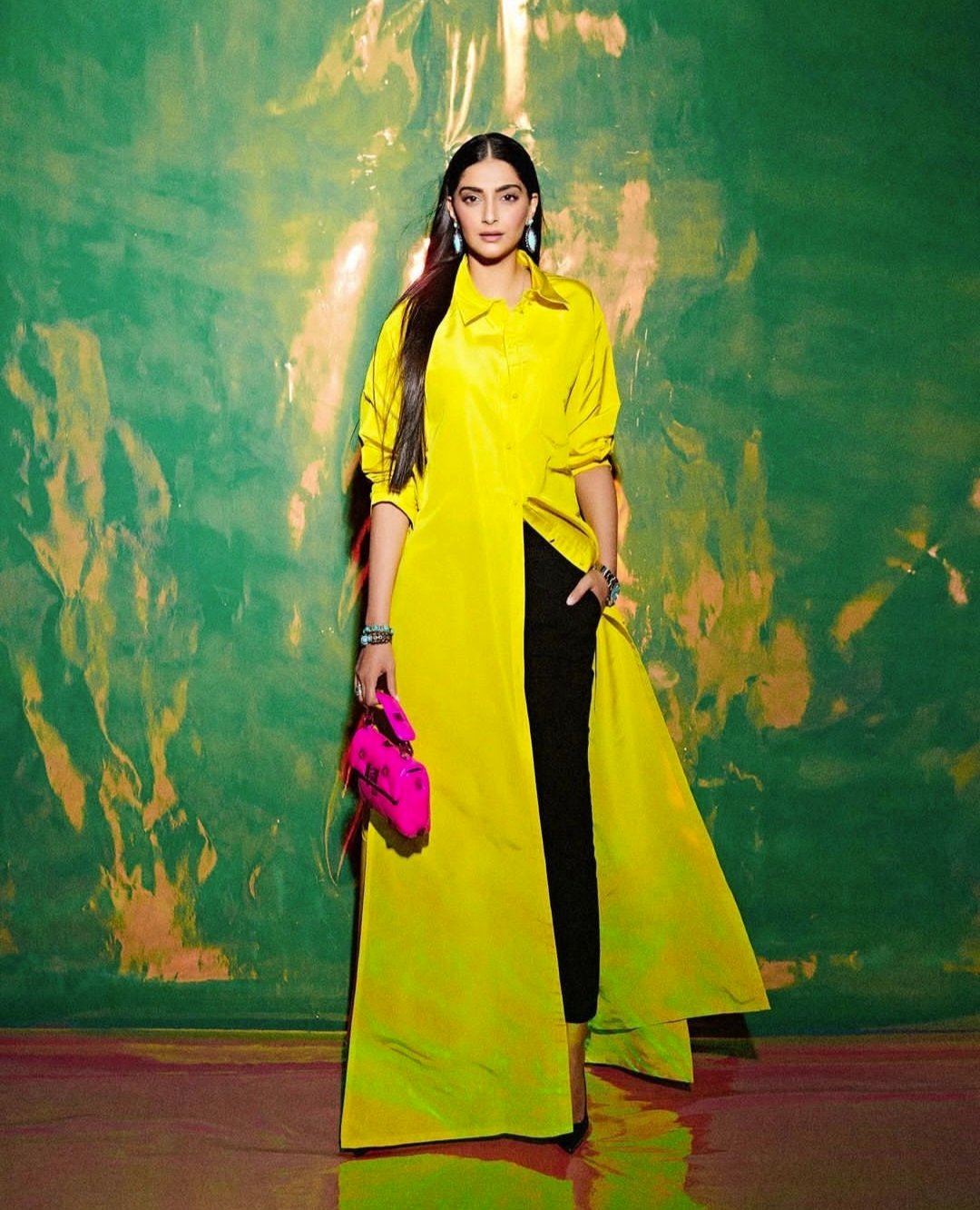 Sonam Kapoor with long shirt