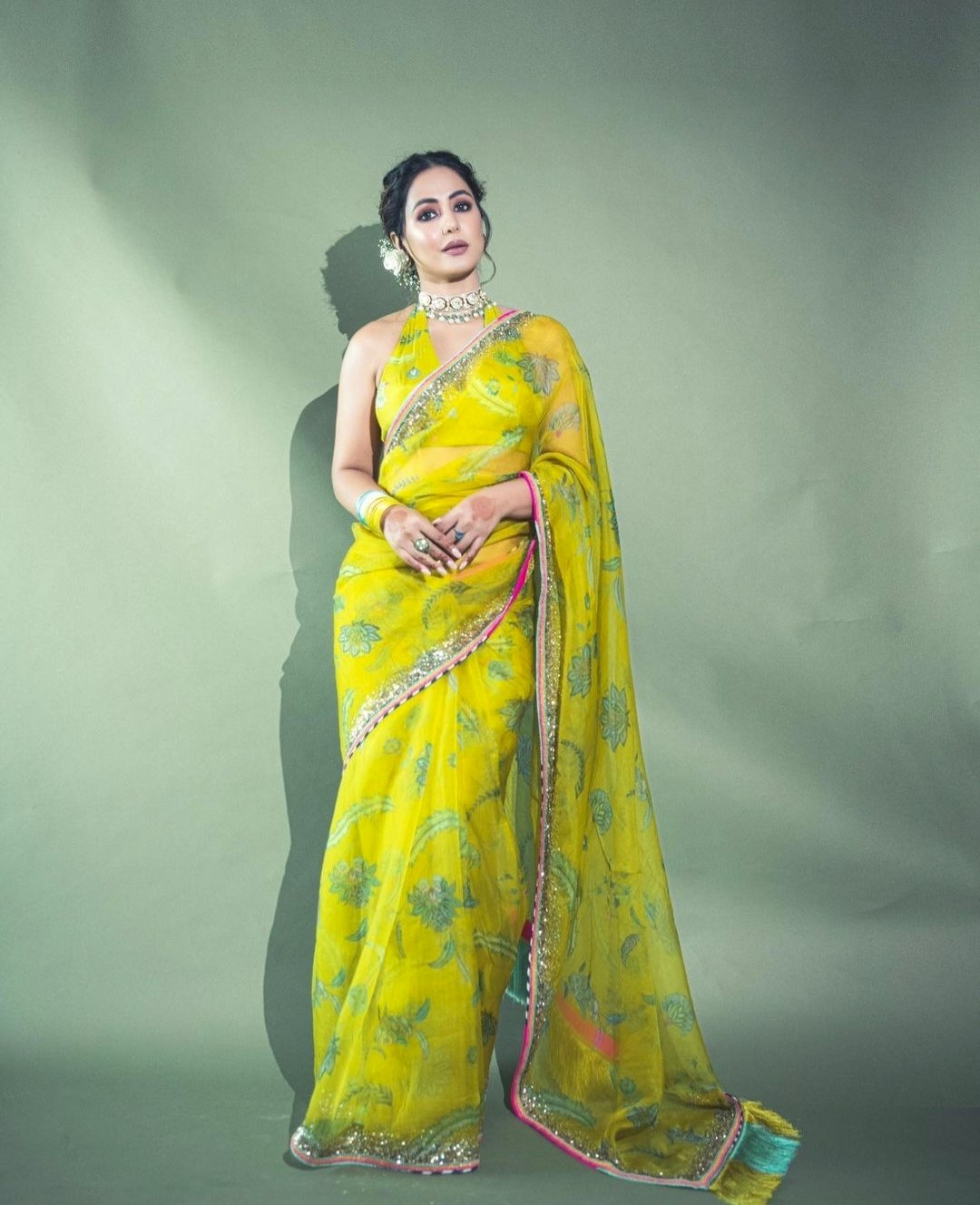 Hina Khan in saree