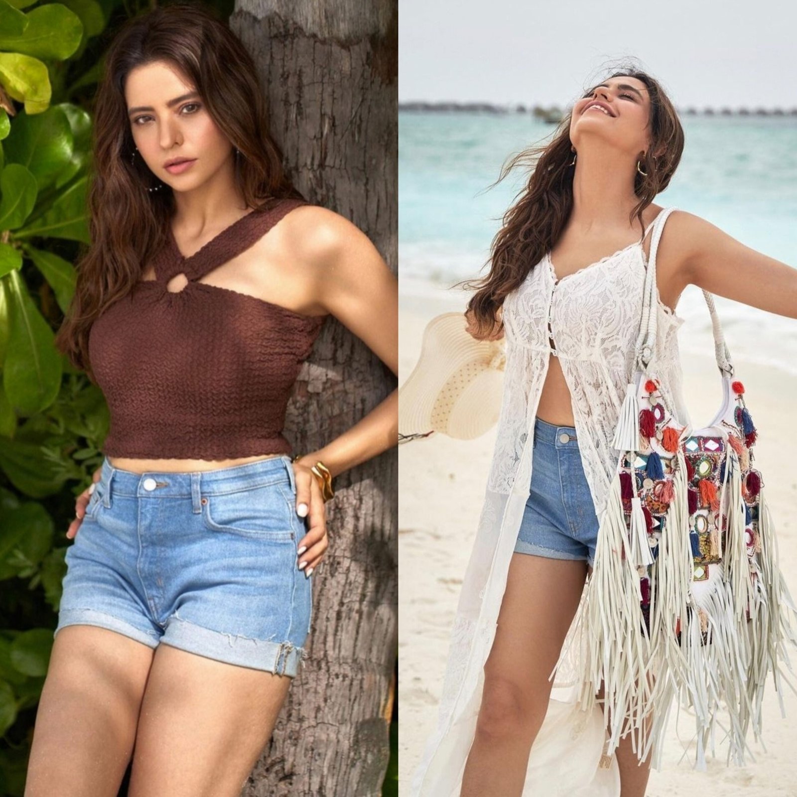 Aamna Sharif in shorts