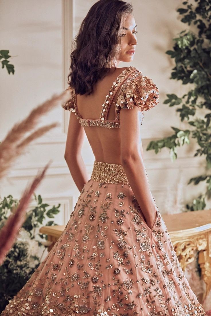 Lehenga blouse design