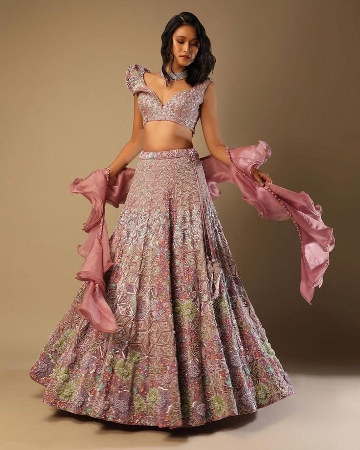 Lehenga blouse design
