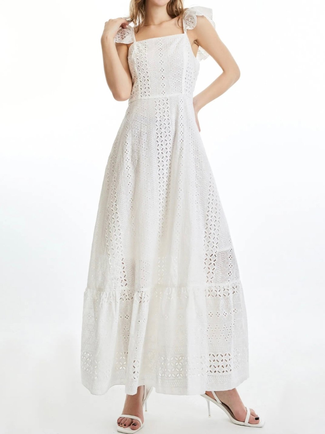 crochet maxi dress