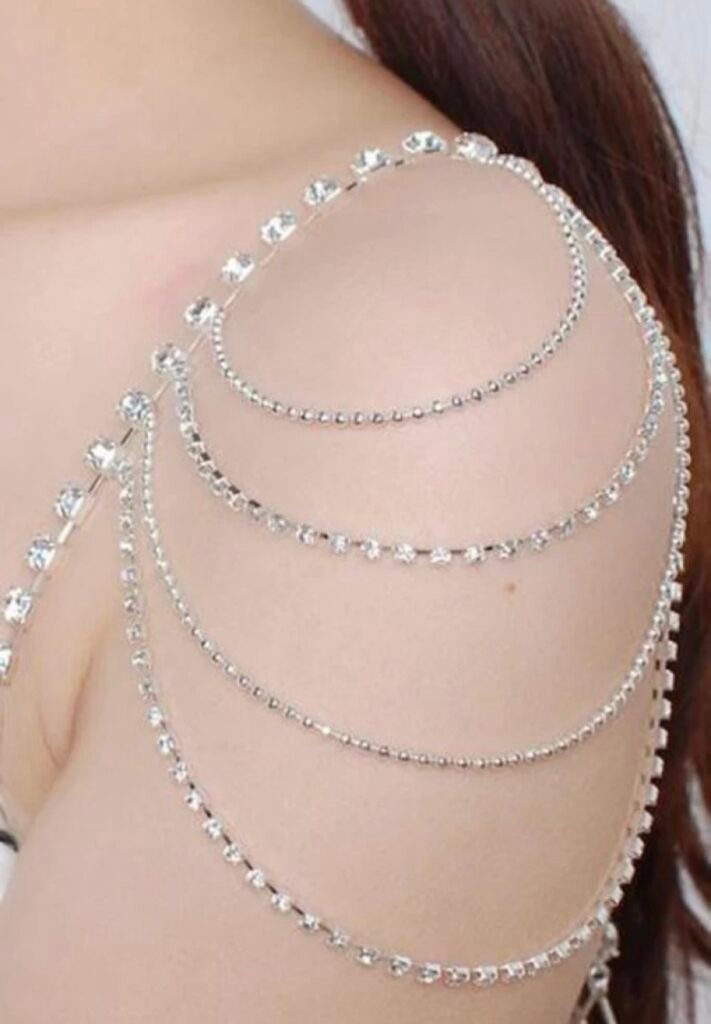 Beeded bra strips