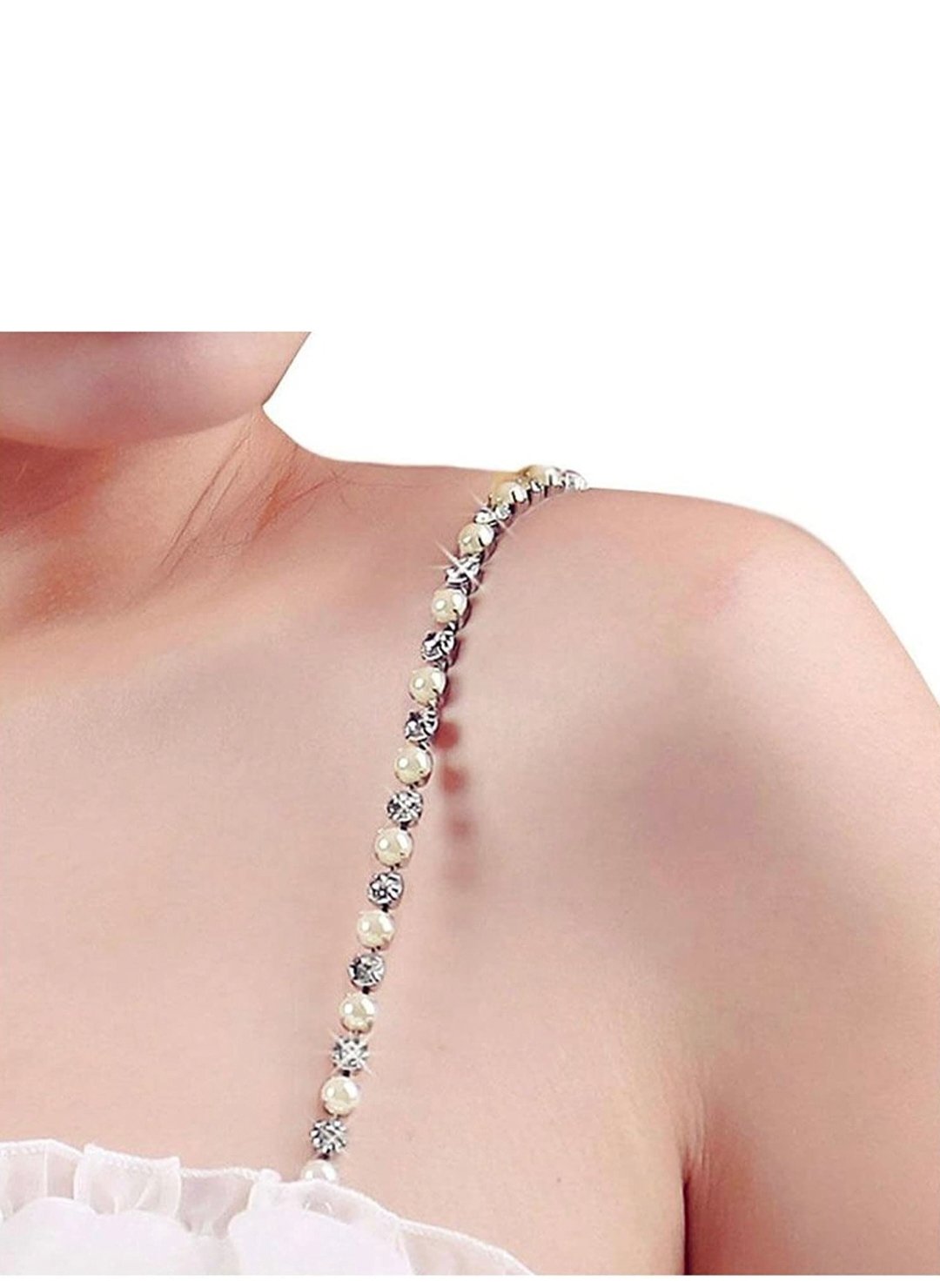 Beeded bra strip