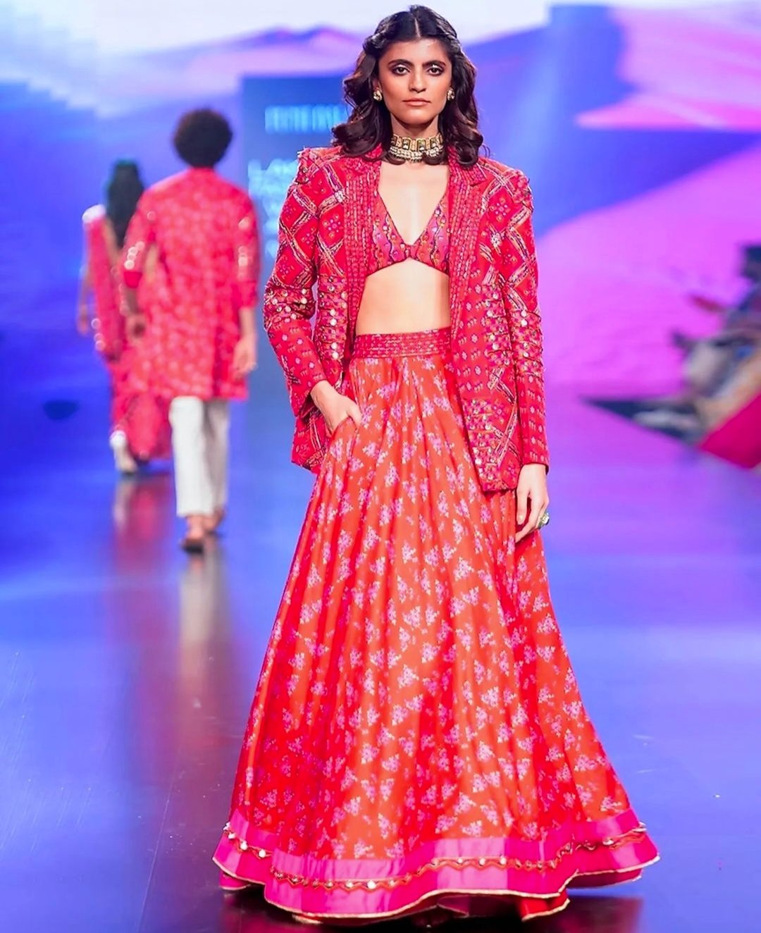 Lehenga with blazer